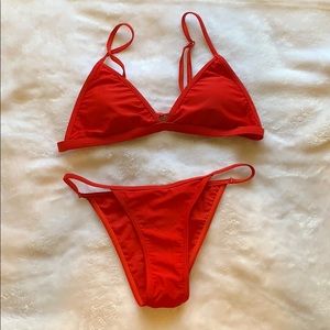 Red Bikini Set